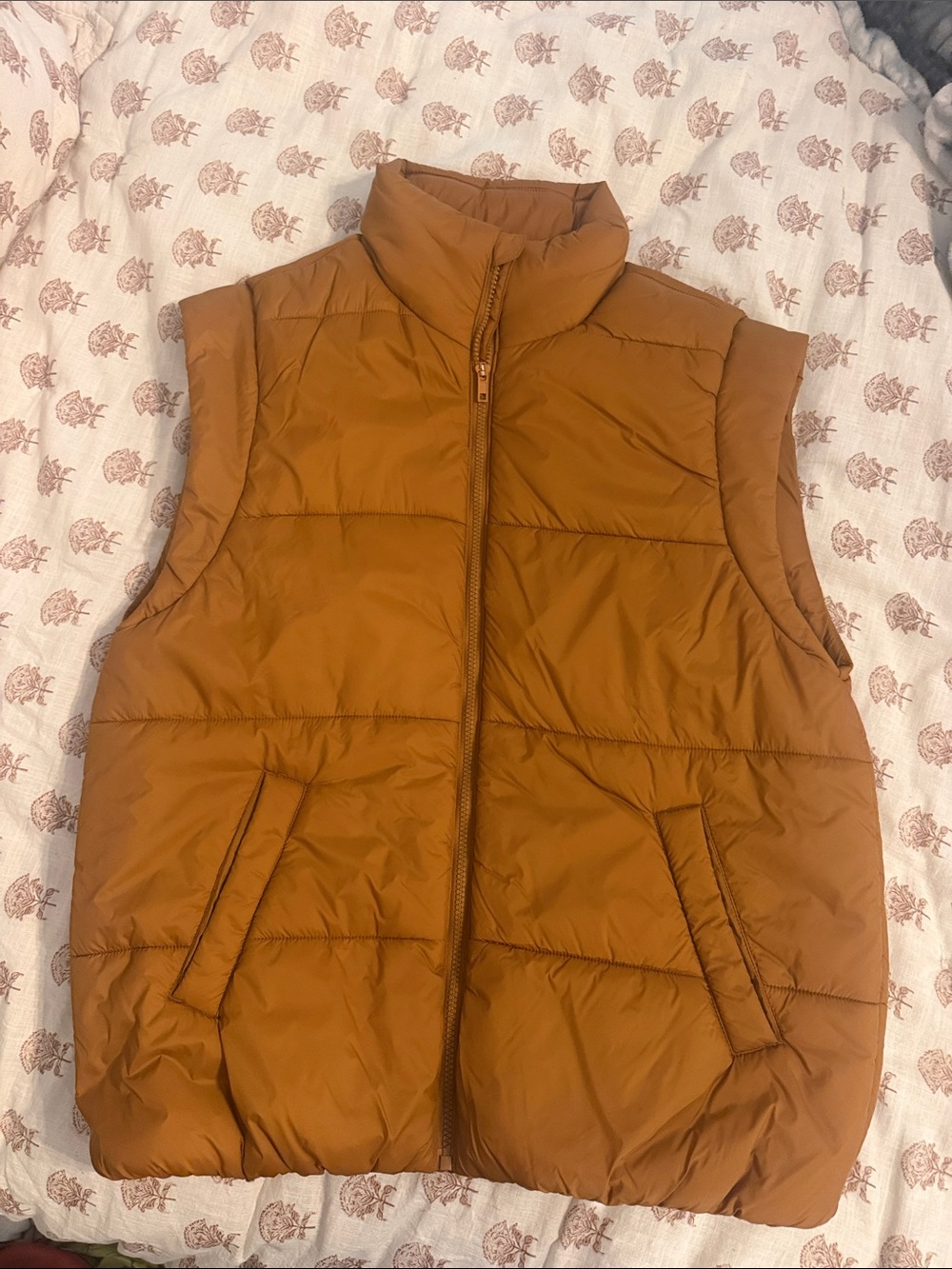 DSG Rust Quilted Puffer Vest NWOT